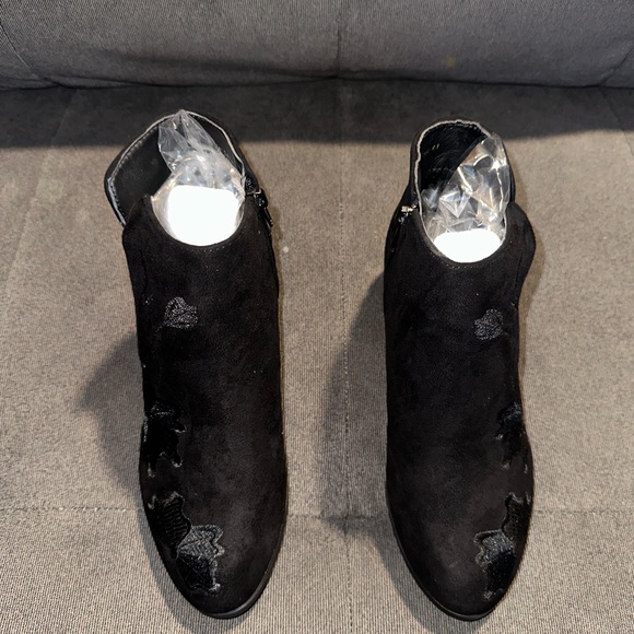 Women’s Floral Embossed Booties - Picture 1 of 12